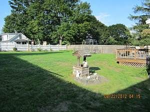 Rear yard from driveway