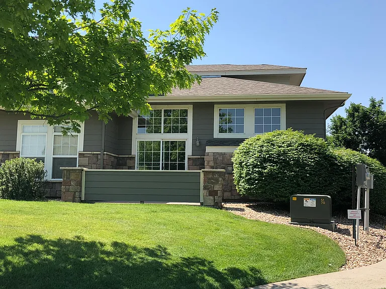 Your own private patio facing North East. Lovely!