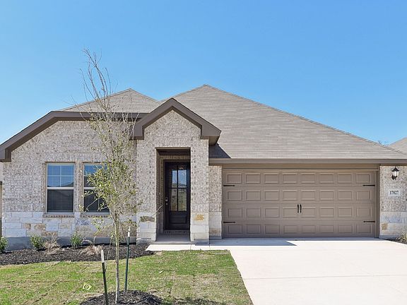 Front exterior of the Preston floorplan at a Meritage Homes community.