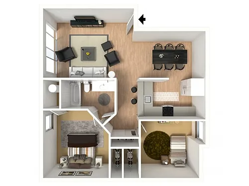 Floor plan 2-Bedroom Apartment