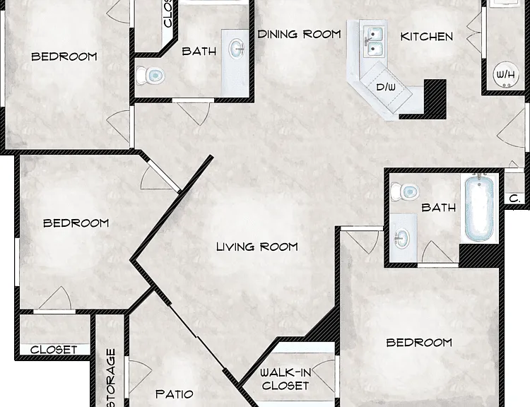 Ridge Retreat Floorplan Diagram