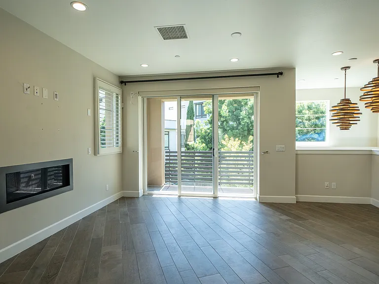 2nd Floor - Living Room with Fireplace