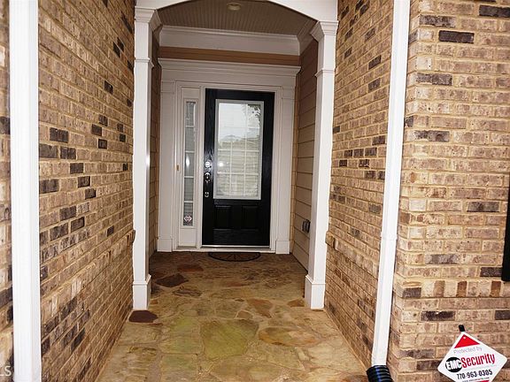 Front porch with custom stone walk