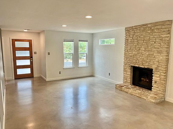 A half bath is just off the entry right next to the staircase leading to the second level.