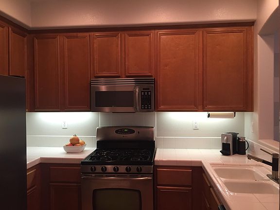Kitchen with stainless steel appliances