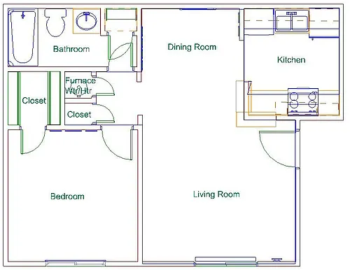 Floor plan One Bedroom