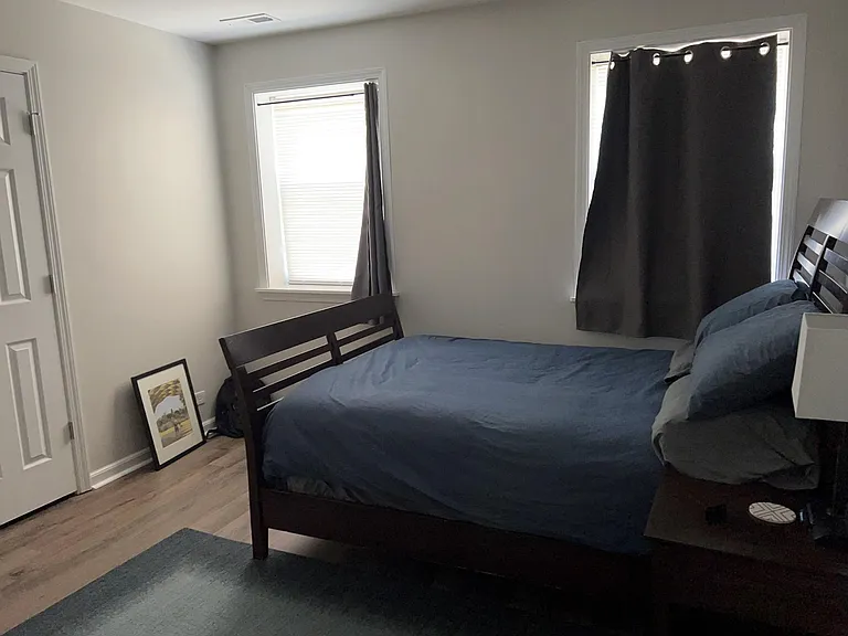 Bedroom with nice closet