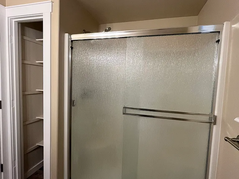 Master shower.