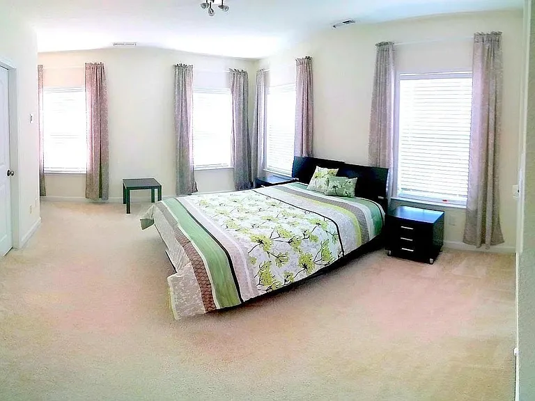 Spacious Master Bedroom w/ Walk-in Closet and Master Bathroom with Tub - Furnished Example (Second Floor)