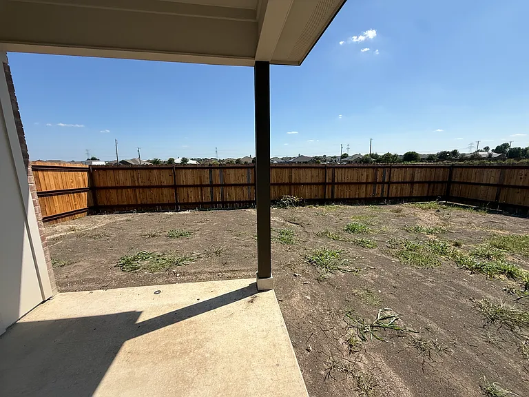 Backyard. Grass to be put in soon.