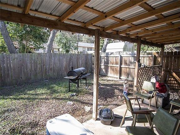 Back porch and yard