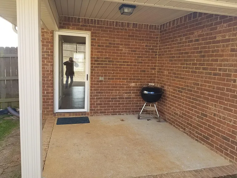 Covered back patio