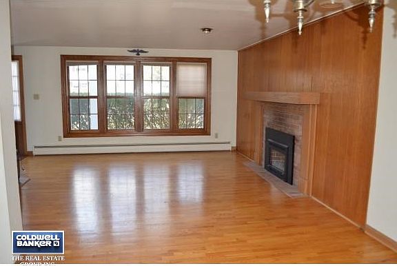 Gas fireplace in living room