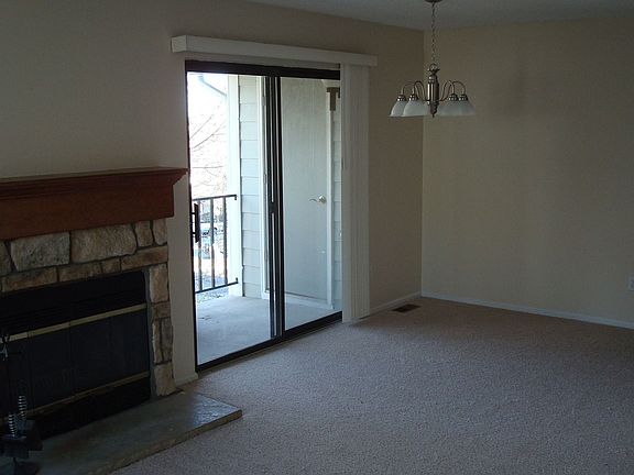 Living Room fireplace!  Covered Patio!