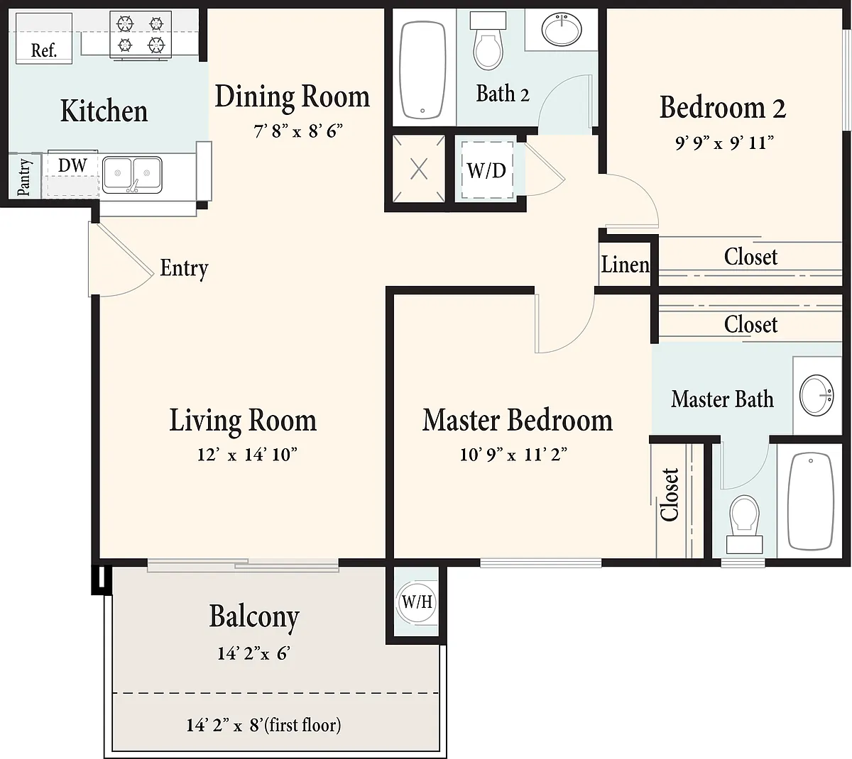 Floor plan 2/2D