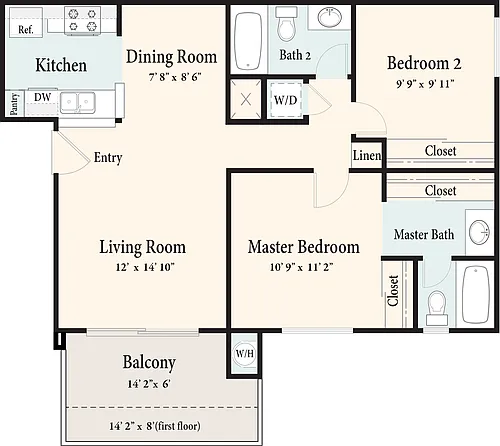 Floor plan 2/2D
