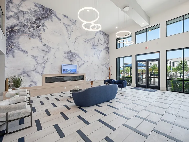 A welcoming lounge for residents to enjoy year-round