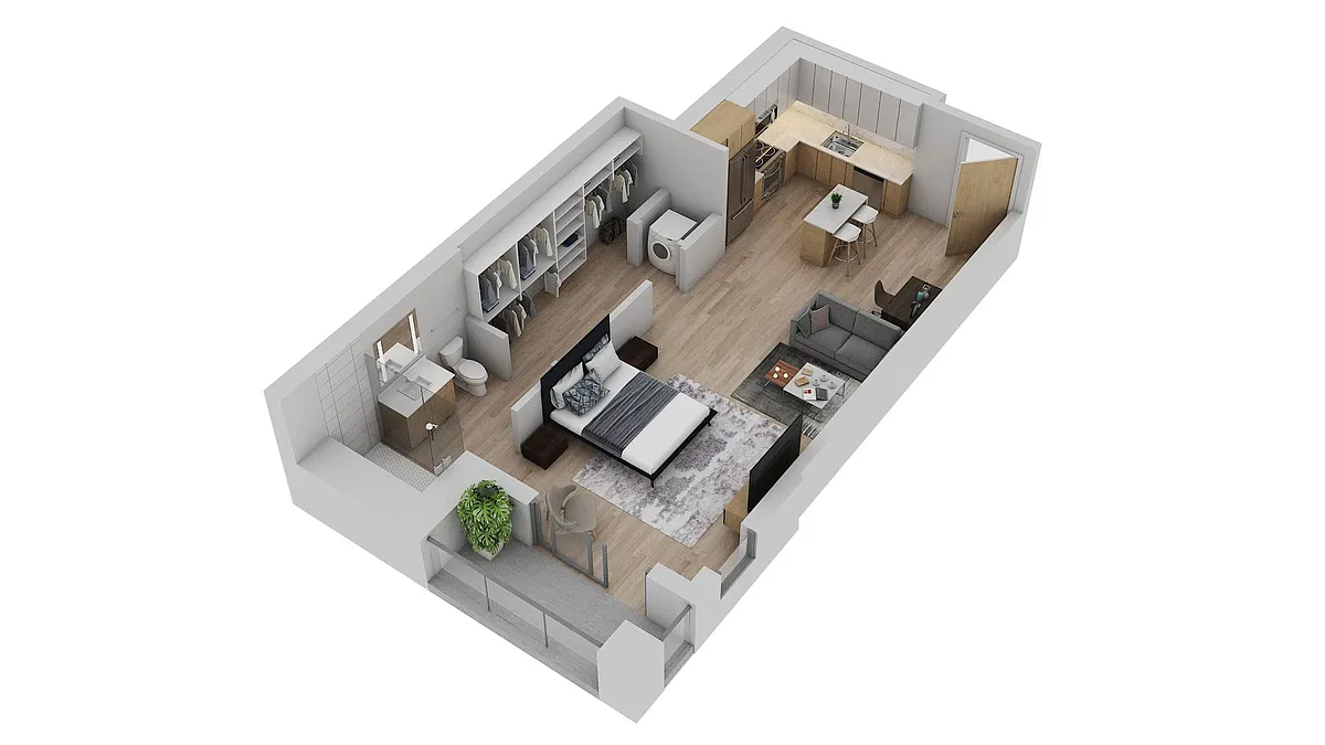 Floor plan Residence 07, Floors 2-9