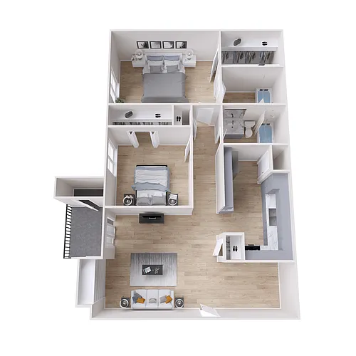 Floor plan B1 Renovated