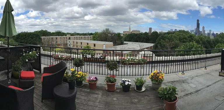 private rooftop deck