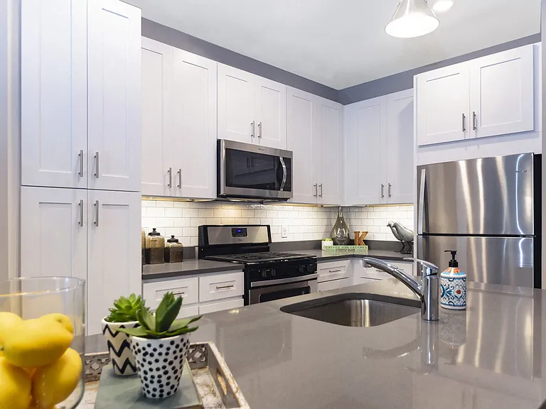 Kitchen Island at Keva Flats