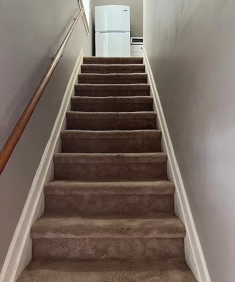 Upstairs to entire 2nd floor rental area-private rear of house entrance.