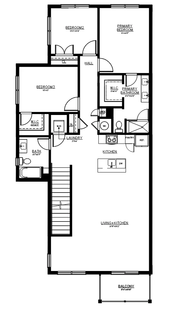 Floor plan 3 Bed Penthouse
