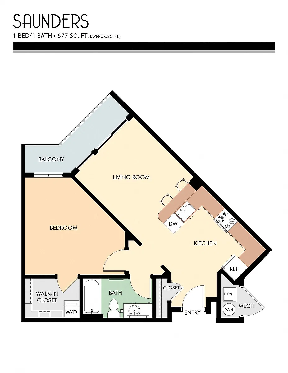 Floor plan Saunders