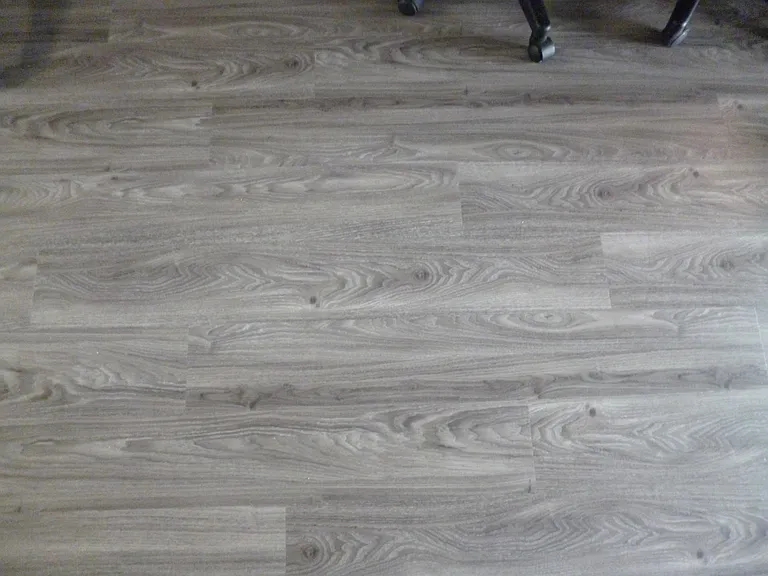 New gray flooring