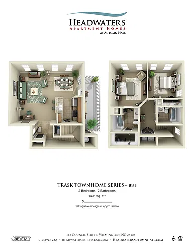 Floor plan 2 Bedroom 2 Bath
