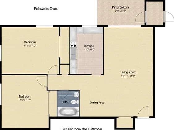 2 bedroom 1 bath 2 bedroom 1 bath