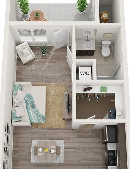 Studio floor plan The McKenzie