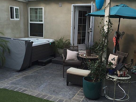 New jacuzzi & landscaping 