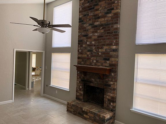 Large living room with high ceilings!