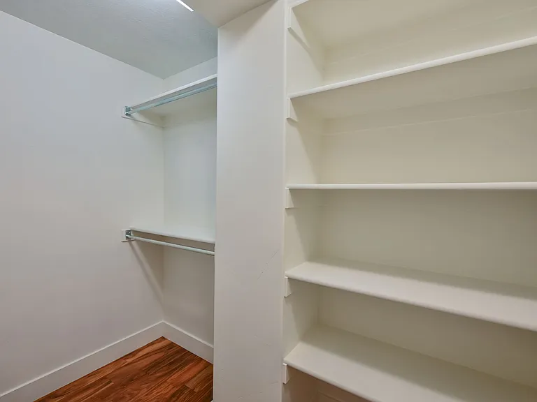 basement bedroom storage / closet