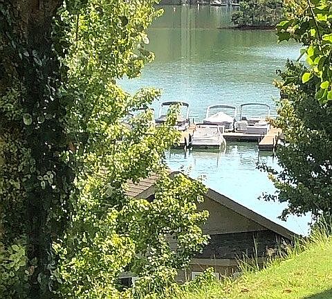 View my pontoon from cottage