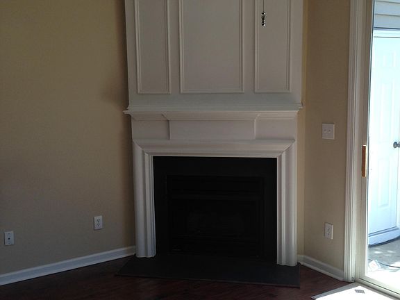 gas fireplace in living room