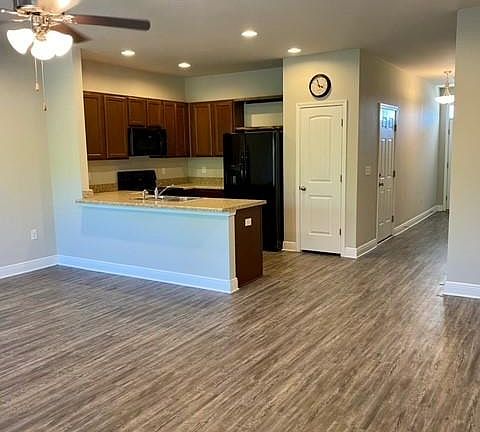 living room and kitchen