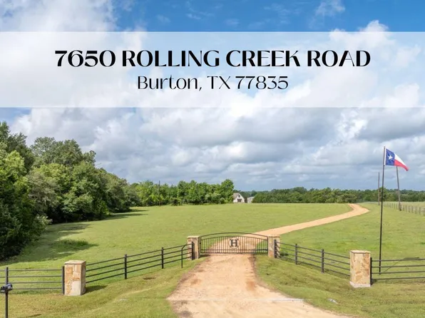 7650 Rolling Creek Rd, Burton, TX 77835