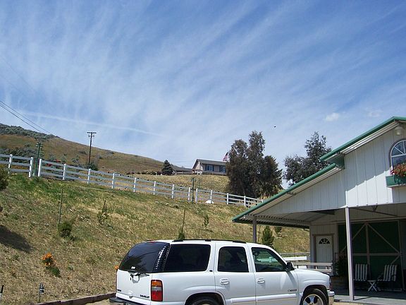 Looking up from the barn