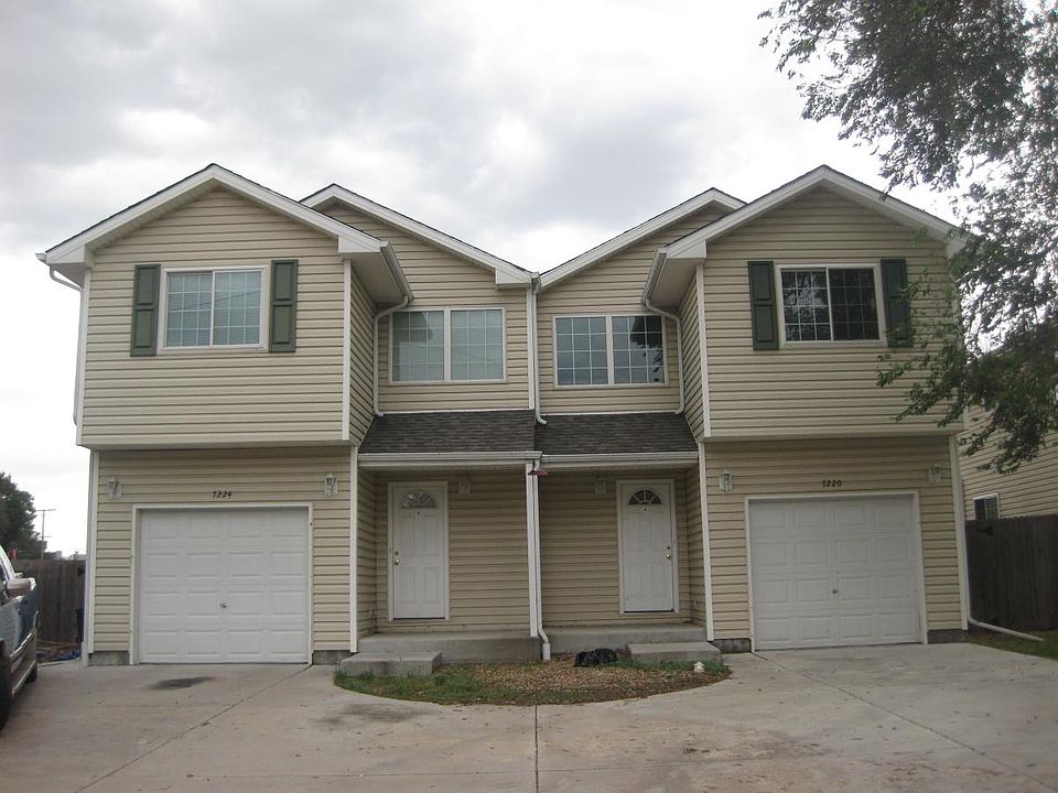 front of unit. Right side. 1 car attached garage plus off street parking.