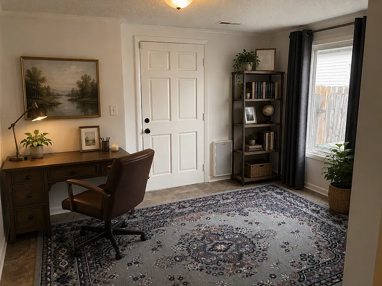 AI decorated back room