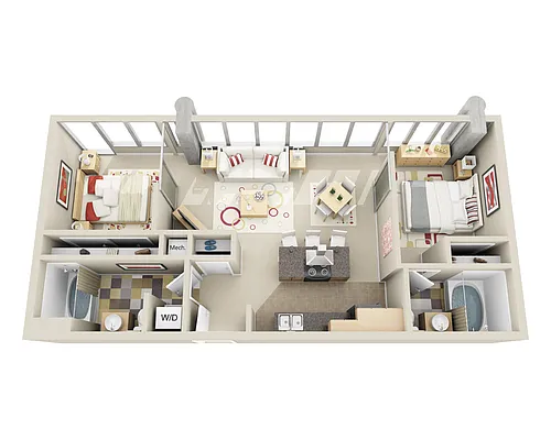 Floor plan Midrise B2D