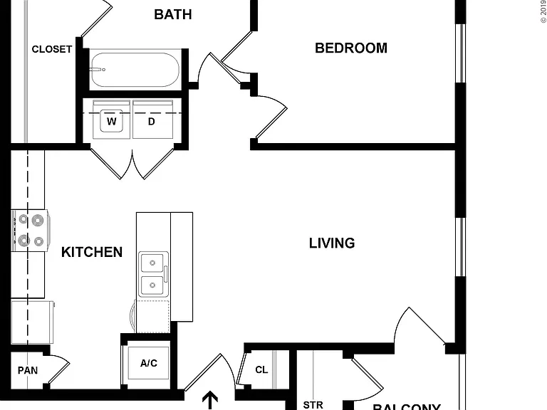 The Station: Beds - 1: Baths - 1: SqFt Range - 680 to 680