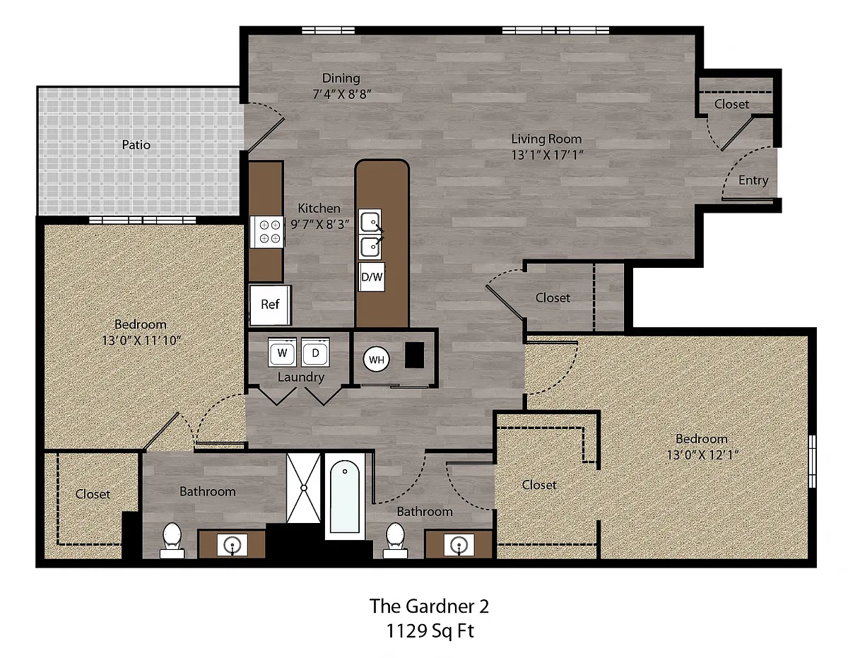 Floor plan The Gardner 2