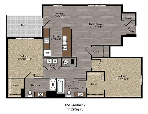 Floor plan The Gardner 2