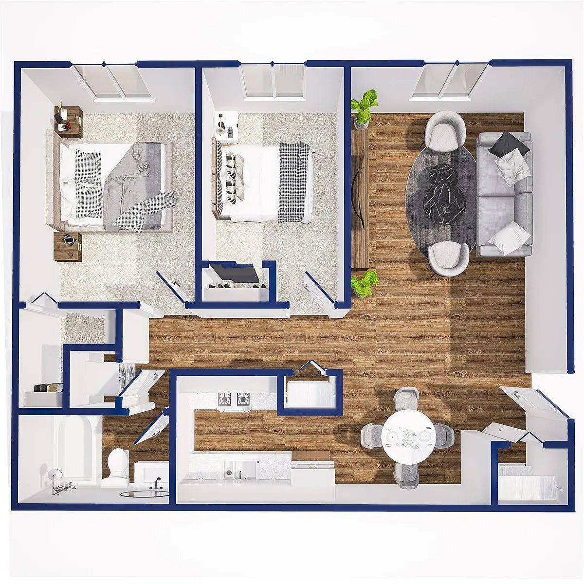 Floor plan 2 bedroom