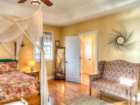 Enough space for any king-sized bed makes for the perfect in-home getaway. 