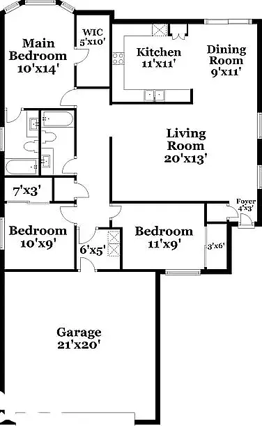 Single level 3 bedroom, 2 bathroom home with large dive pool — Photo 3