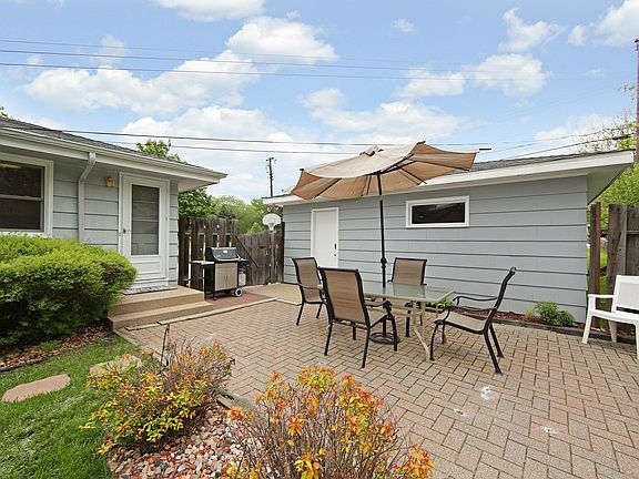and the paver patio in back